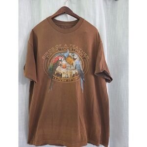 Vintage Birds Of A Feather Drink Together T-Shirt Men's Size XL Paradise